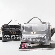 바캉스 여름 비치 핸드백 PVC 투명 여성백 미니 가방