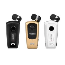 UKELILI 클립온 멀티페어링 블루투스 헤드셋 무선이어폰 마이크 블루투스이어폰, 화이트, R-C-ed1-FPLUS