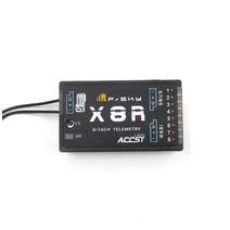 드론 안테나 FrSky-X8R 8/16Ch S.BUS ACCST 원격 측정 수신기 Taranis X9D XJT 용 스마트 포트 포함, 한개옵션0