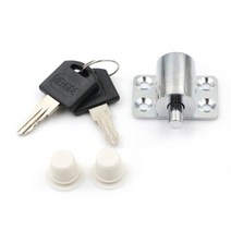 윈도우락 창문잠금 안전장치 현관문구멍 방범 개대 아연 합금 슬라이딩 창 키 보호 도난, 은