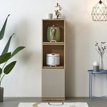 [KT알파쇼핑]보루네오 엘리브 리츠2 주방렌지대 400 수납장 부엌 틈새 선반장 그레이 소 bk120, 그레이/그레이