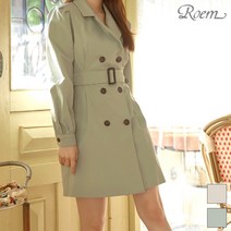 로엠 로엠 (BYROEM) 가을여신 트렌치 원피스_RMOW949Y11