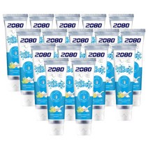 2080 퓨어 베이킹소다 싱그러운 레몬라임향 치약, 125g, 16개