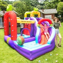 에어바운스 야외 놀이기구 유치원 가정용 홈 실내 대형 놀이터 에어 미끄럼틀 물놀이 슬라이드, P