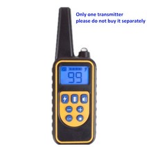 분광계 광도계 적외선 800m 전기 개 훈련 칼라 방수 애완 동물 원격 제어 충전식 목 이 충격 진동 소리, CHINA_미국 플러그, [05] ONLY Transmitter