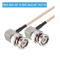 RG179 케이블 75 Ohm BNC 남성 직각 플러그 커넥터 어댑터 비디오 카메라 SDI 캠코더 HD-SDI/3G-SDI/4K/8K, 01 BNC M90 to BNC M90_20 10M