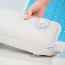 건조 필요없는 완전 방수 흡착 고정 목욕 반신욕 욕조 사우나 베개