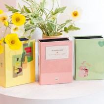 모멘트V3 포토앨범 4x6 사진 100장 포카바인더 스티커 미니 네컷 앨범, 피치