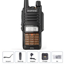 무전기 워키토키 baofeng uv-9r plus 방수 워키 토키 10w 양방향 라디오 듀얼 밴드 핸드 헬드 10km 장거리 uv9r cb ham 휴대용 라디오, 협력사, 에어백으로, 미국 사람