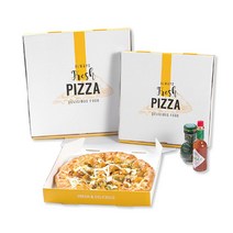 [PW] 딜리셔스 포장 배달 사각 피자 박스 12인치 1박스 100개, [PW] 12인치 딜리셔스 피자박스 100개