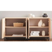 Sunshine 하부 수납장 양문 서랍장 사무용 주방 선반 보관함 1200 ea4969, 화이트