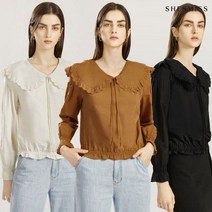 쉬즈미스 택가198000 BEST 레이스 빅 카라 블라우스 3컬러 SWWBLL31050