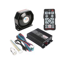 차량용 사이렌 엠프 렉카 구급차 경보 경보기 확성기, 300w  블랙 프론트 혼 패키지