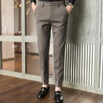 남자 남성 기모 기지 겨울 슬랙스 슬림핏 베이지 블랙 그레이