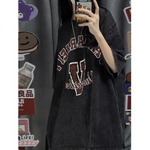 박스티 박시 루즈핏 근육남 머슬핏 빈티지 반팔 피그먼트 데일리 구제 라운드 유니크