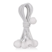 견인볼마운트 견인볼 견인고리 dk마린 갤로퍼견인고리 견인봉 견인볼커버 견인볼마운트 견인바볼 10pcs 검은 공 번지 팩 충격 탄성 타이 루프 코드 고정 트레일러 로프 버클 배낭, 하얀색