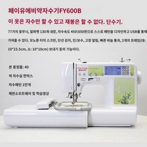 컴퓨터자수기계 해외 폭발 도약 홈 컴퓨터 재봉기 자수 기계 이름 게시물, FY600B 작은 화면