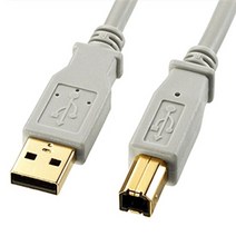 산와 USB AB DAC 신디사이저 오디오 인터페이스 컴퓨터 노트북 음향기기 외장사운드카드 연결 케이블 막선, 2m, 1개