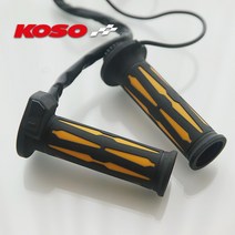 메모리얼열선그립2 코소 열선 히트 그립 오토바이 스쿠터 듀얼컬러 에이원테크, 회색, 120mm(표준)