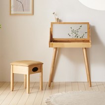 [데코라인] 체니 원목 주니어 화장대 세트 600, 상세 설명 참조