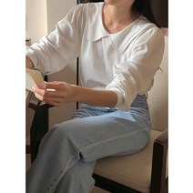 귀여운 첼시 기본 카라 블라우스 GOA1346 빅사이즈