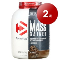 Dymatize 웨잇트 근육 건강 관리 슈퍼 매스 게이너 프로틴 Super Massgainer 리치 초콜릿 2.7kg 1팩, 2팩