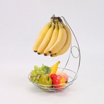스테인리스 바나나걸이 과일바구니 귤 바스켓 철제 거치대 식탁