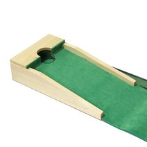 WOLF GOLF 원목 퍼팅연습기 투원매트 인테리어 활용 가능 벨보아원단
