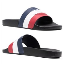 [몽클레어] [명품] 23SS JEANNE 삼선 로고 슬리퍼 블랙 4C000 60 01A4