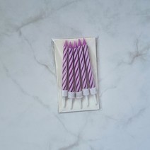 스윗앤스윗. 미니초 퍼플 5P 미니케익용 생일초