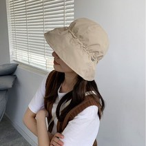 SOW 스트링 벙거지 연베이지 버킷햇