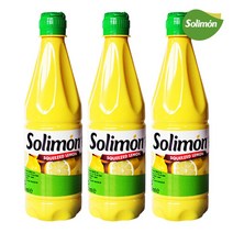 [솔리몬] 스페인 착즙 레몬 즙 500mlX3개 감성 캠핑 음식 홈바 하이볼 쿠시카츠, 솔리몬 스퀴즈드 레몬즙 500ml 3