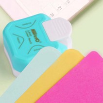 모서리 라운드펀칭기 펀치 사무용품 라운딩커터 종이모따끼, 핑크