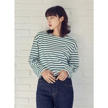 탑텐 여성 코튼 스트라이프 보트넥 긴팔티 MSD2TS2912 23 S/S