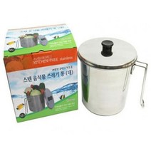 스텐 음식물 쓰레기통 3.5L 대 음식물수거 잔반처리289444ea, 본상품선택