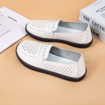 ZZJJC 소백 슈즈녀 에어맥스 진피홀 플랫 슬립온 스니커즈 젤리 펀칭빈 단화녀