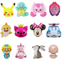 피카츄풍선세트 티니핑생일 미키미니 포켓몬 캐치티니핑 하츄핑 아기상어풍선, 티니핑