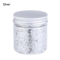 캐릭터 선물 비누 실리콘 방향제 석고 몰드 틀 금형 3510g 반짝이는 금박 플레이크 수지 충전재 아트 장식 금박 충전재 금박 보석 장식 액세서리 만들기, 은-10g