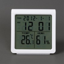 디지털시계 온습도계 LCD 탁상시계 실내온습도계 온도습도