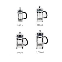 변색없는 분리세척 침출식 커피프레스 핸드드립 잎차 드리퍼 추출기 홈카페 캠핑, 1개, 1,000ml