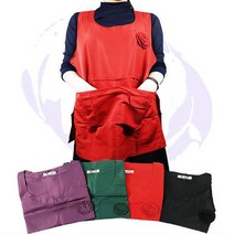 BDNB 지퍼 주머니 원피스 앞치마 88~99 XL 빅사이즈앞치마, 초록