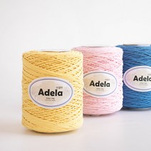 야나 [500g] 아델라(Adela) 면 100%, 728 블랙