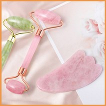 경락 옥 얼굴 마사지기 리프팅 세트 추천 뷰티 제품 스킨 피부 룰러 롤러 기타 미용 관리 기기 화장품 바디 맛사지 아이스 붓기 DD-10808, 그린