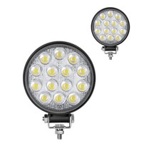 굴삭기 트랙터 지게차 화물차 트럭 안개등 후진등 2개 LED 작업등 후미등 원형 써치 등 라이트, 본상품선택