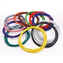 UL 1015 유연한 연선 PVC 와이어 및 케이블 주석 도금 구리 18AWG 20AWG 22AWG 24AWG 고온 105 ° 전압 60, 01 Black_01 1 Meter_02 16 AWG