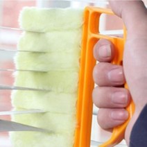 힘찬쇼핑_ 우드 블라인드 에어컨 송풍구 틈새먼지 선풍기날개 먼지털이개 제거기 청소솔 탈부착 세척브러쉬