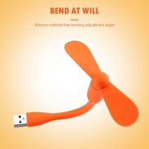 무소음 탁상 선풍기 거치용 이동식 미니 유연한 구부릴 수있는 USB 팬 보조베터리 노트북 PC AC 충전기 휴대용 핸드 컴퓨터 여름 가제트