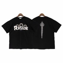 말 그림 돈나무 액자 Rhude 블랙 반팔 티셔츠 High Street Retro Horse California View 프린트 로고, 10 Picture 10_02 M