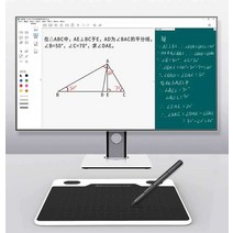 드로잉 태블릿 모니터 그림 타블렛 패드 판서 강의 펜, 화이트- 표준구성 + 필름
