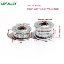 타이밍풀리 2GT 30T 들러 밍 풀리 3D 프린터 부품 톱니 3456mm 내부 보어 없음 알루미늄 합금, 01 4mm_04 11mm With Teeth